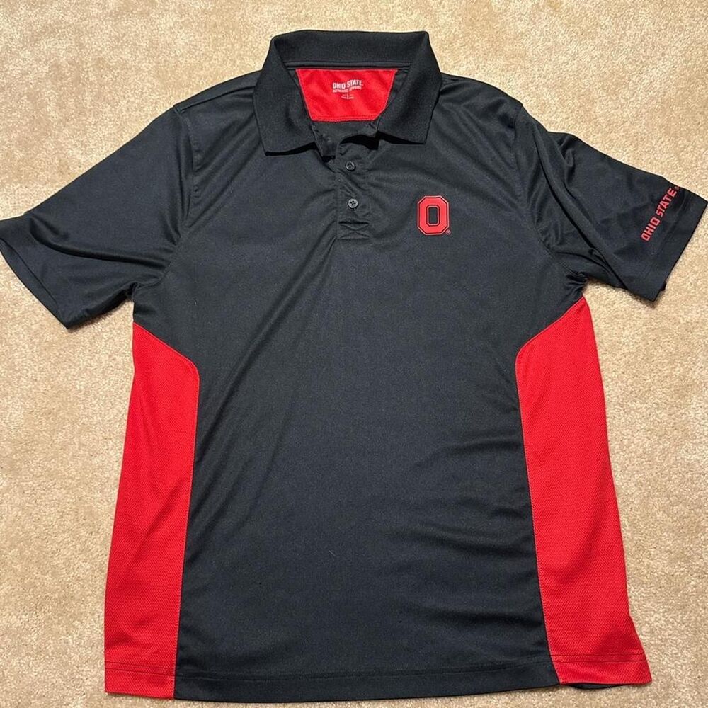 Unbranded Men's Black and Red Polo-shirts